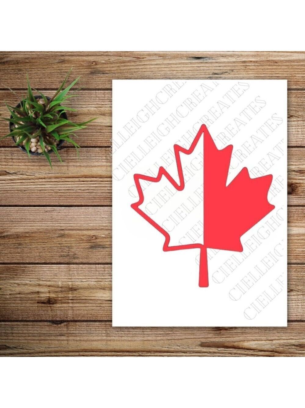 *2 for $20* Maple Leaf Vinyl decal Sticker Handcrafted